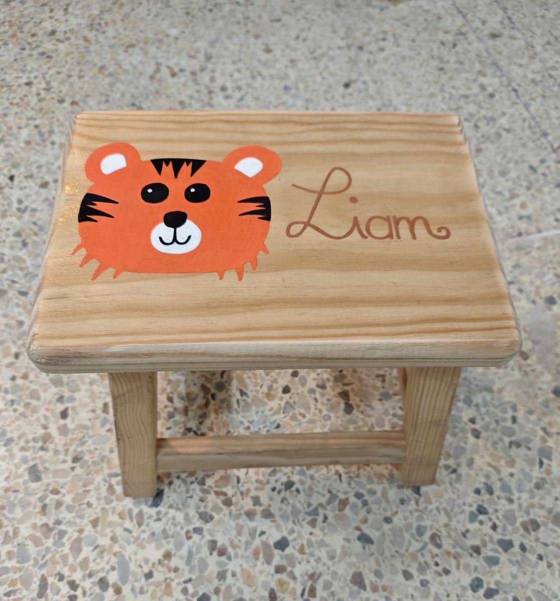 Marche-pied tigre 3D