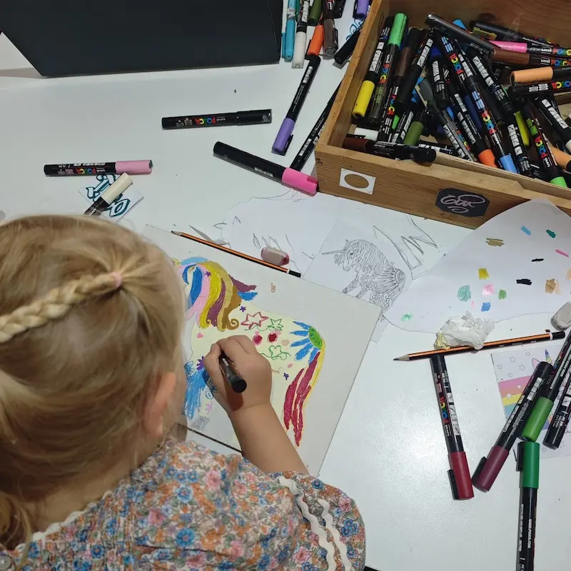 Atelier de verano Sitgesmorzart — peinture sur bois